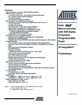 DataSheet ATmega644 pdf